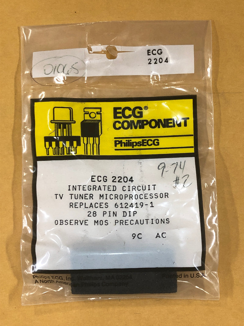 ECG2204 IC TV TUNER MICROPROCESSOR