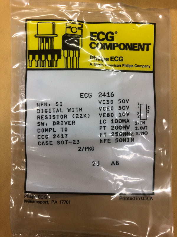 ECG2416 T NPN SI WITH RES