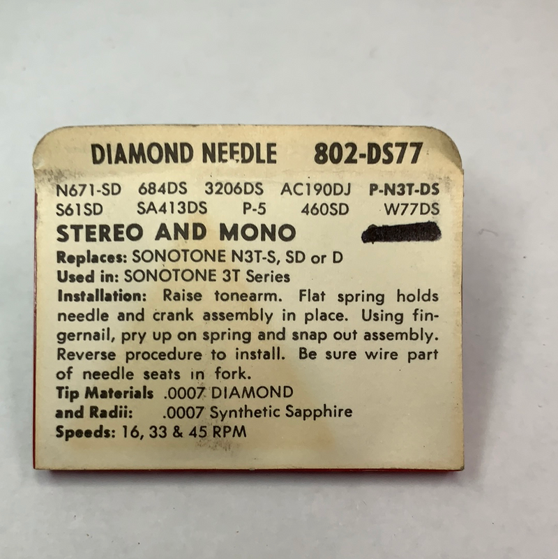 Pfanstiehl 802-DS77  Diamond Needle