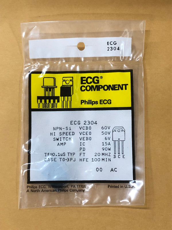 ECG2304 T NPN SI HIGH CURRENT HIGH SPEED