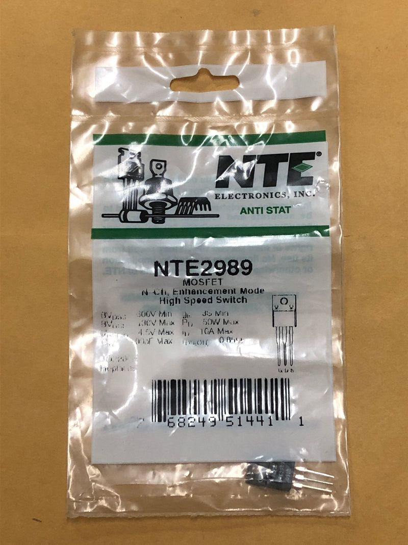 NTE2989 MOSFET PWR N CHANNEL