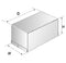 LMB Heeger # 103-Grey, Interlocking Chassis Box 2.75" x 2.125" x 2.125" (DxWxH)