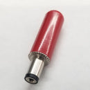 Switchcraft 765, DC POWER PLUG, (2.5mm) ID Pin, (36mm) Overall Length, Red