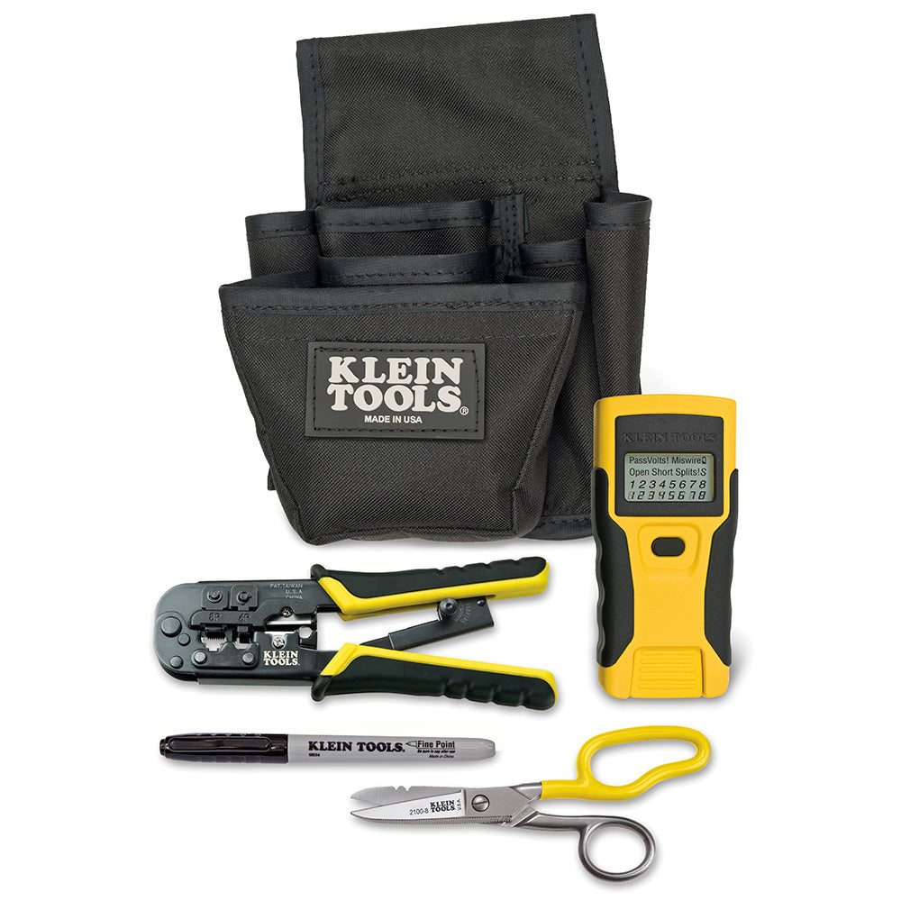 VDV0026-812, Klein LAN Installation and Tester Starter Kit w/Crimper ...